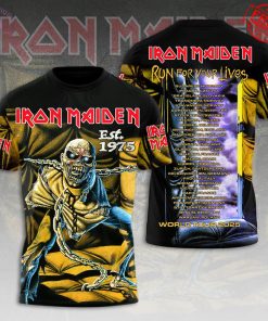 Iron Maiden Run For Your Lives 2025 Limited Shirt Collection