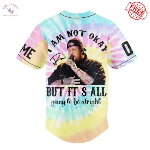 Jelly Roll I Am Not Okay The Beautifully Broken World Tour 2025 Limited Baseball Jersey
