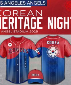LA Angels x Korean Heritage Night 2025 Limited Baseball Jersey