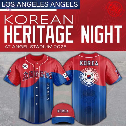 LA Angels x Korean Heritage Night 2025 Limited Baseball Jersey