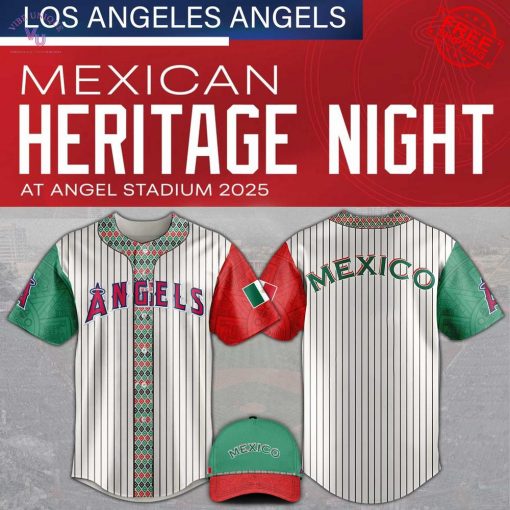 LA Angels x Mexican Heritage Night 2025 Limited Baseball Jersey