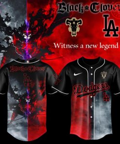 LA Dodgers x Black Clover Witness A New Legend Limited Baseball Jersey