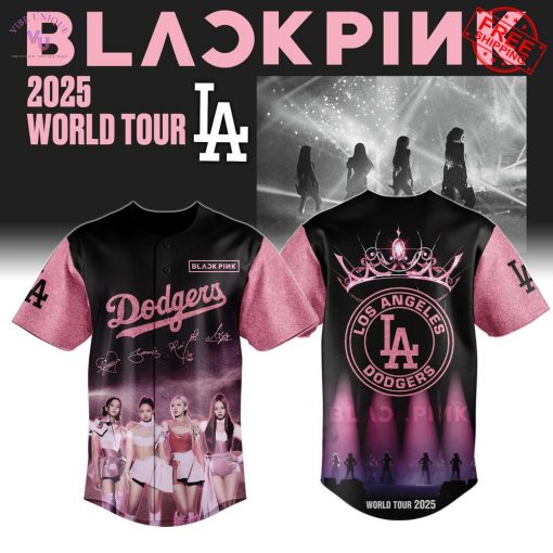 LA Dodgers x Blackpink 2025 World Tour Signature Limited Baseball Jersey