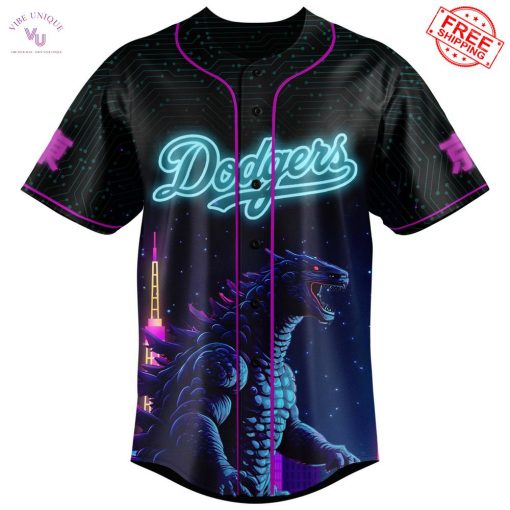 LA Dodgers x Japanese Godzilla 2025 Limited Baseball Jersey