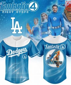 LA Dodgers x The Fantastic 4 First Steps Limited Baseball Jersey