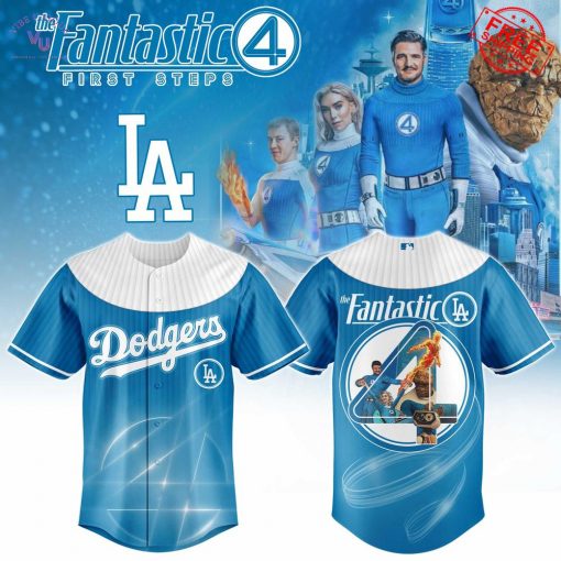 LA Dodgers x The Fantastic 4 First Steps Limited Baseball Jersey