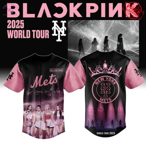 LA Mets x Blackpink 2025 World Tour Signature Limited Baseball Jersey