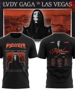 Lady Gaga Mayhem Tour Las Vegas 2025 Limited T-Shirt