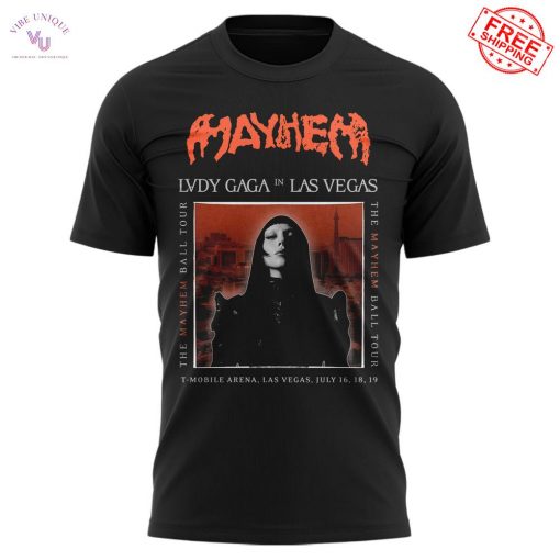 Lady Gaga Mayhem Tour Las Vegas 2025 Limited T-Shirt