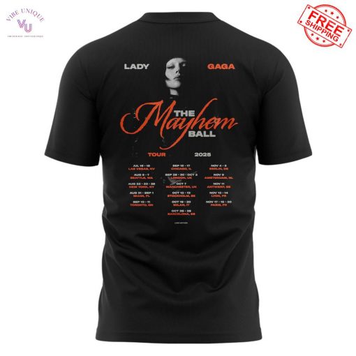 Lady Gaga Mayhem Tour Las Vegas 2025 Limited T-Shirt