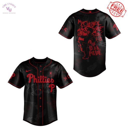 Long Live 2025 My Chemical Romance x Philadelphia Phillies Limited Baseball Jersey