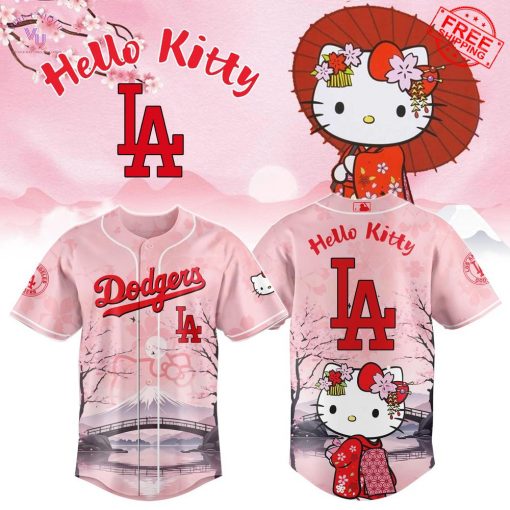 Los Angeles Dodgers Sakura Kitty 2025 Limited Baseball Jersey