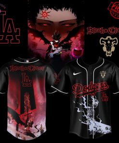 Los Angeles Dodgers x Black Clover 2025 Limited Baseball Jersey