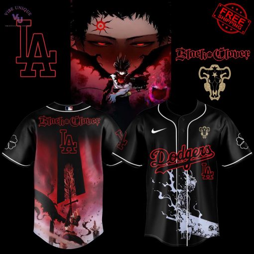 Los Angeles Dodgers x Black Clover 2025 Limited Baseball Jersey