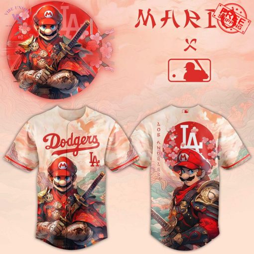 Los Angeles Dodgers x Mario Samurai Hero 2025 Limited Baseball Jersey