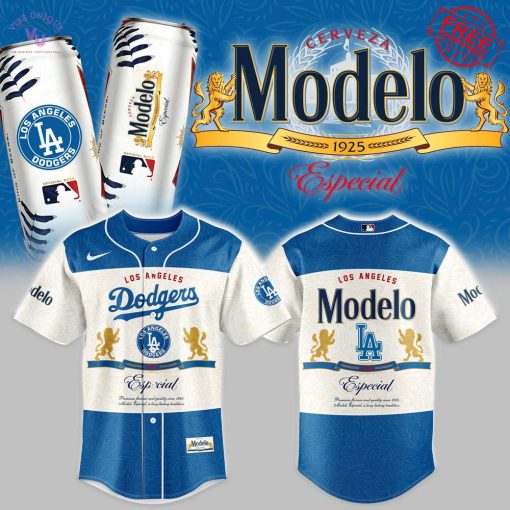 Los Angeles Dodgers x Modelo 2025 Personalized Limited Baseball Jersey