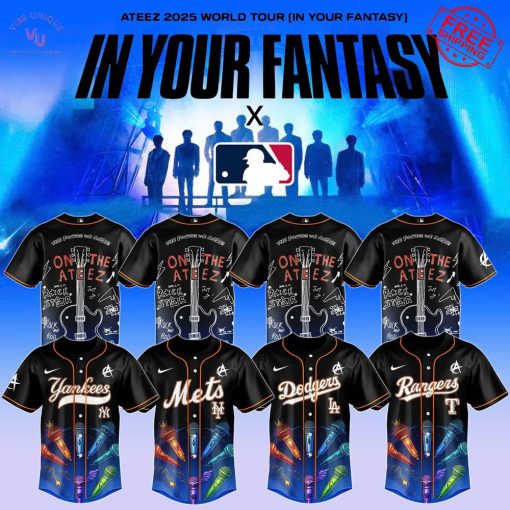 MLB All Team x ATEEZ World Tour 2025 In Your Fantasy Limited Baseball Jersey