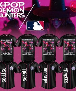MLB All Team x Saja Boys Kpop Demon Hunters 2025 Limited Baseball Jersey