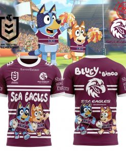 Manly Warringah Sea Eagles x Bluey and Bingo 2025 Limited Shirt Collection