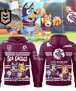 Manly Warringah Sea Eagles x Bluey and Bingo 2025 Limited Shirt Collection