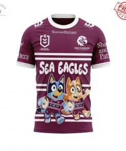 Manly Warringah Sea Eagles x Bluey and Bingo 2025 Limited Shirt Collection 3