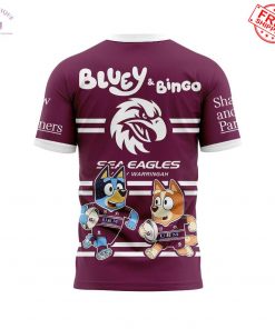 Manly Warringah Sea Eagles x Bluey and Bingo 2025 Limited Shirt Collection 4
