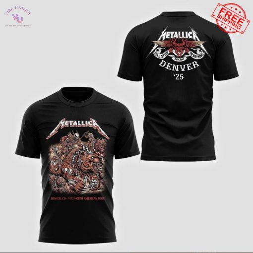 Metallica M72 World Tour Denver 2025 Limited T-Shirt