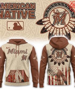Miami Marlins x Native American Heritage Special Hoodie 2025