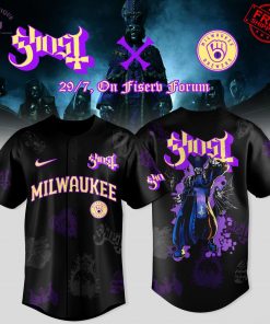 Milwaukee Brewers x Ghost Band Skeletour 2025 Limited Baseball Jersey
