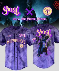 Milwaukee Brewers x Ghost Band Skeletour 2025 Limited Baseball Jersey