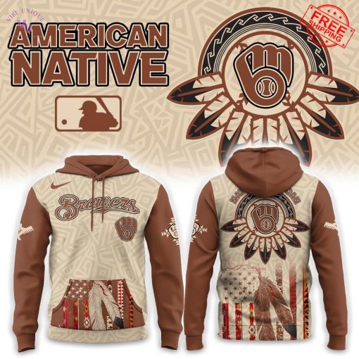 Milwaukee Brewers x Native American Heritage Special Hoodie 2025