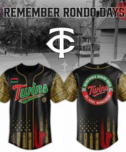 Minnesota Twins Remember Rondo Days Limited Baseball Jersey