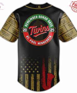 Minnesota Twins Remember Rondo Days Limited Baseball Jersey 3