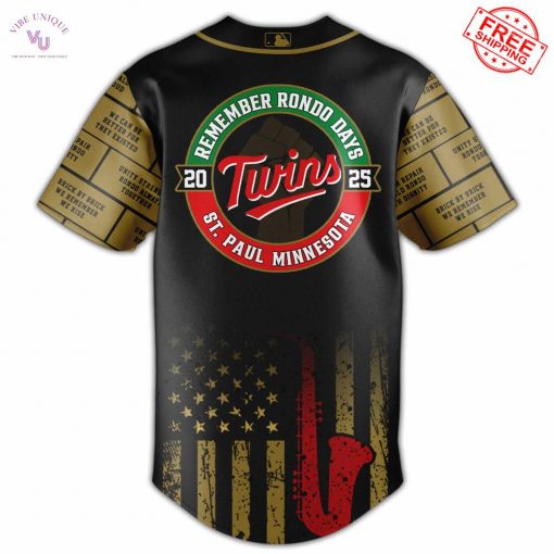 Minnesota Twins Remember Rondo Days Limited Baseball Jersey