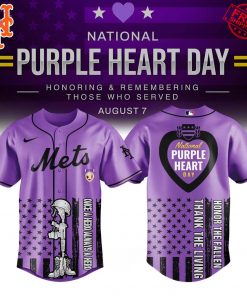 New York Mets National Purple Heart Day 2025 Limited Baseball Jersey