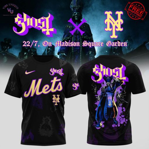 New York Mets x Ghost Band Skeletour 2025 Limited T-Shirt