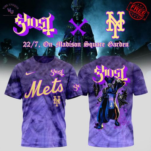 New York Mets x Ghost Band Skeletour 2025 Limited T-Shirt