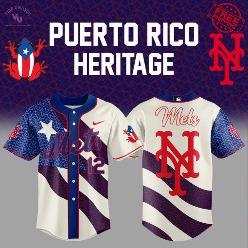 New York Mets x Puerto Rico Heritage 2025 Limited Baseball Jersey