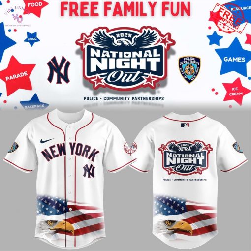New York Yankees National Night Out 2025 Limited Baseball Jersey