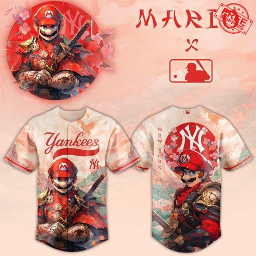 New York Yankees x Mario Samurai Hero 2025 Limited Baseball Jersey