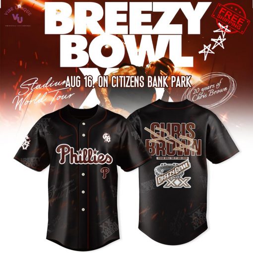 Philadelphia Phillies x Breezy Bowl XX Tour 2025 Limited Baseball Jersey
