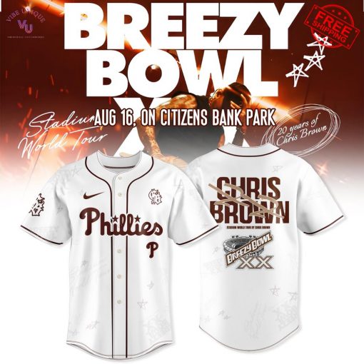 Philadelphia Phillies x Breezy Bowl XX Tour 2025 Limited Baseball Jersey