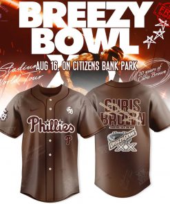 Philadelphia Phillies x Breezy Bowl XX Tour 2025 Limited Baseball Jersey 4