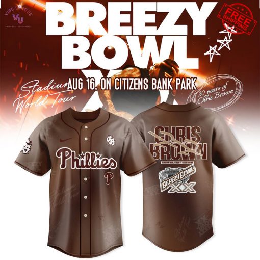 Philadelphia Phillies x Breezy Bowl XX Tour 2025 Limited Baseball Jersey