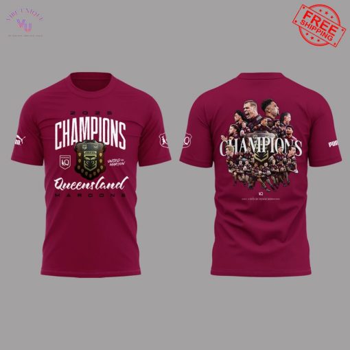 Queensland Maroons State of Origin Champions 2025 Limited T-Shirt