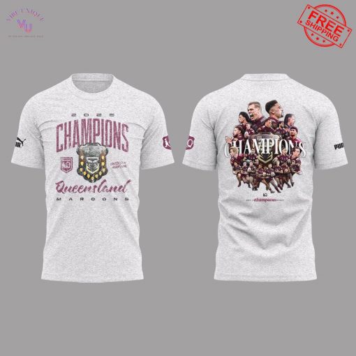 Queensland Maroons State of Origin Champions 2025 Limited T-Shirt