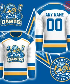Roanoke Rail Yard Dawgs New Logo Personalized Limited Hockey Jersey