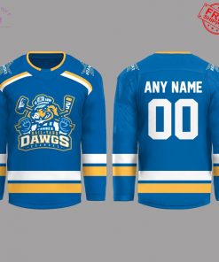 Roanoke Rail Yard Dawgs New Logo Personalized Limited Hockey Jersey 3