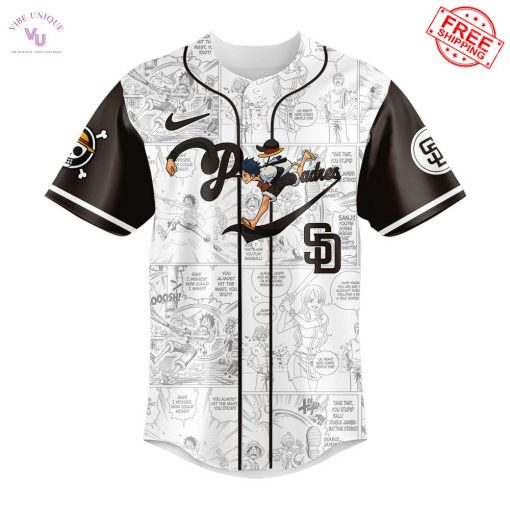 SD Padres One Piece Straw Hat Pirates 2025 Limited Baseball Jersey