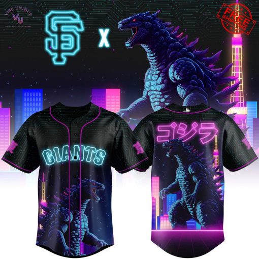 SF Giants x Japanese Godzilla 2025 Limited Baseball Jersey